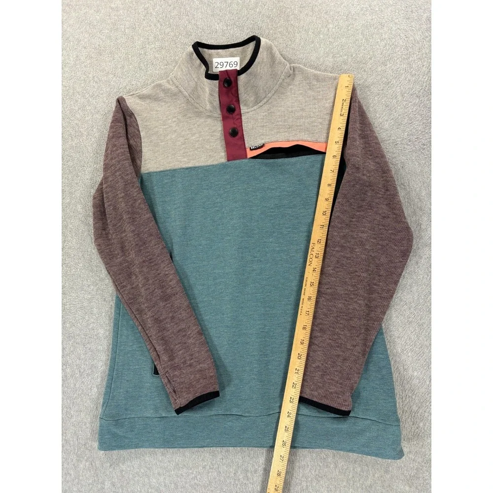 Belong Designs Powell Fleece Pullover Sweater (Men's Medium) Blue/Gray
